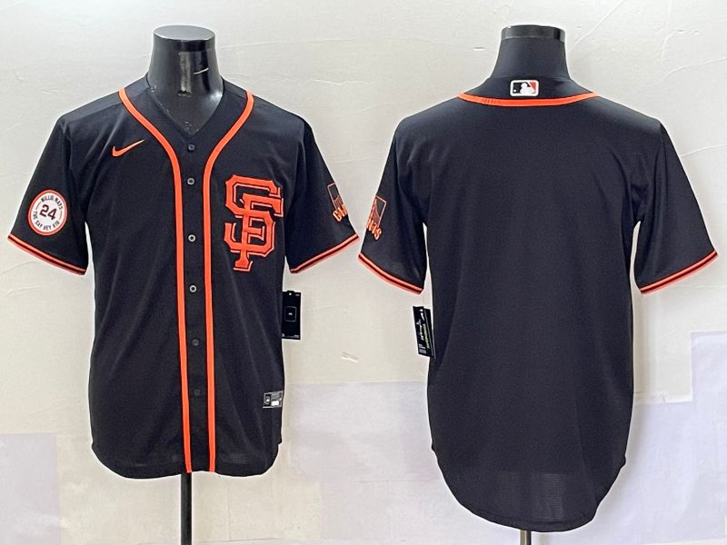 Men San Francisco Giants Blank Black Game 2025 Nike MLB Jersey style 2->san francisco giants->MLB Jersey
